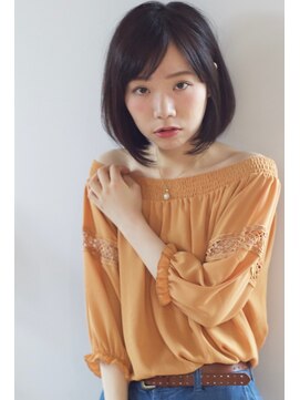 ロミー 本厚木(ROMMY.) 暗髪のひし形小顔ボブ　/ ロミー本厚木