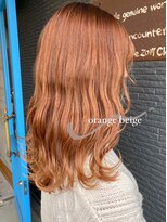 ヘアアンドビューティー クローバー(Hair&Beauty Clover) orange beige