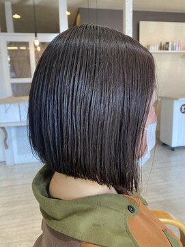 ノンヘアープラス(non hair +) 前下がりボブ