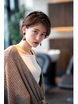 オースティン 調布アミックス(AUSTIN)&nbsp;大人かわいい前髪セシルカットココアブラウンフリンジウェーブ