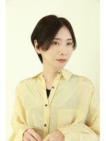 ヘアーアンドメイク エクリ 不動前店(Hair&Make equri) センターパートハンサムショート