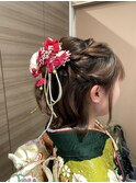 ハーフアップ