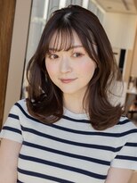 【白川】20代30代40代外ハネくびれヘアパールグレー23.2.25
