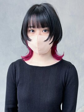 アルバム 池袋(ALBUM) インナーウルフ_マチルダボブピンクベージュ_ba456391