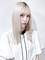 アルバム 池袋(ALBUM)&nbsp;ニュアンスカラーレイヤーロングフレンチカジュアル_9682