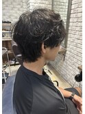 ミニウルフ×スパイラルパーマ