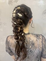 エフェ(effet)&nbsp;編みおろしポニー　ツインver.　+500円