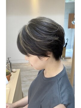 ソイア 春日井店(Soea) 地毛ハイライト　ジンジャーグレージュ　ケアブリーチ