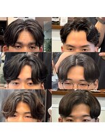 サロン ド ロイ(Salon de Roi)&nbsp;いろんなセンターパートパーマ　ニュアンス毛流れカルマパーマ