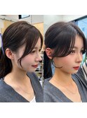 大人可愛い20代30代40代小顔後れ毛顔周りくびれレイヤーカット