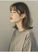 ☆オリーブグレーココアベージュ小顔クラゲヘアー/黒髪/髪質改善