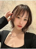 韓国/前髪/縮毛矯正/レイヤー/ショートボブ