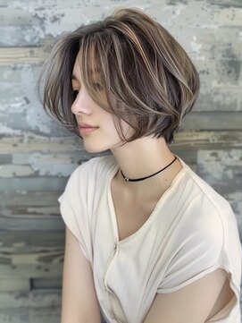 アルトリスト(Altruist Aging×HAIR&SPA) ☆イメチェンピンクベージュアンブレラカラー前髪クールショート