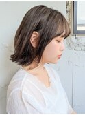 レイヤーカット薄めバングナチュラルカールモテ髪#207f0413