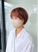 京都ハイライトショート　ショートヘア　京都美容室　進詩織