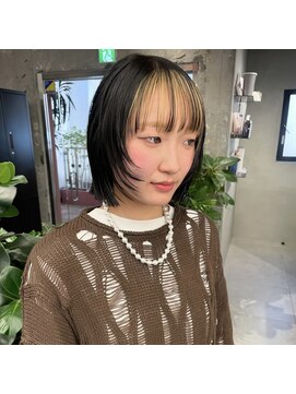 イディア ノブ アカデミー 池袋東口(IDEA NOV ACADEMY) □ぱつっとボブ□【高田馬場髪質改善】