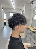 スペインカールとツイスパのMIXパーマでいつもと違うスタイルに