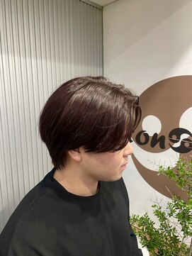 イートンクロップ オオツキ(Eton Crop Otsuki) センターパート×カシスブラウン