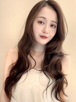 【MINX】くびれヘアアプリコットオレンジハイライトカラー_銀座