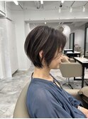 ショートカットショートボブレイヤーボブブリーチなしカラー