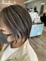 ヘアメイク アージュ 新宮店(HAIR MAKE age)&nbsp;地毛ハイライト　グレー
