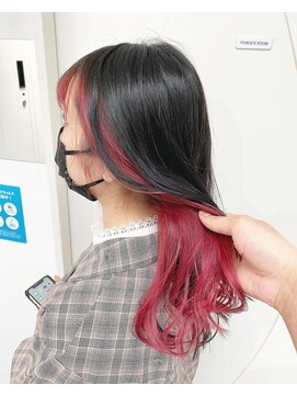 シェリ ヘアデザイン(CHERIE hair design) インナーローズレッド☆