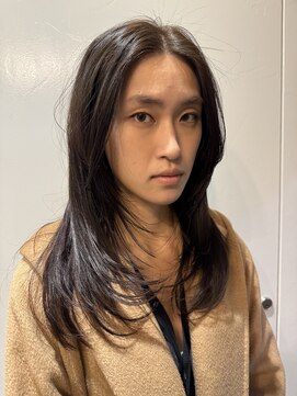 モナン 渋谷(Monan) ロングレイヤー ナチュラルレイヤー ストレートヘア 髪質改善