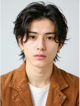 リベルテ グリット(Liberte Grit) 冬休み◎小顔効果◎流し前髪で束感モテ髪ウルフセンターパート