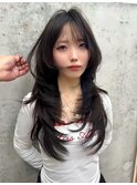 冬のヘーゼルブラウン/ハッシュカット/バタフライカット◎