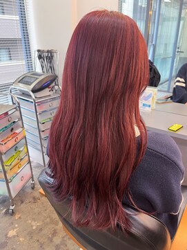 ジュール 池袋(Joule) ブリーチなしダブル×ワインレッド［池袋］