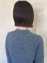 プリモ ココ 鍋島店(Primo coco.)&nbsp;切りっぱなしボブ ナチュラルブラウン 外ハネ トリートメント