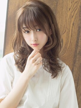 エル(LE) ヴェールウェーブブルージュアシメ似合わせカットセミロング