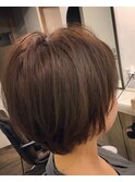 グレージュショート　担当中嶋　【十条　美容室　リコモ】