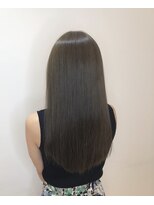 ジーナ 銀座中央通り(Zina)&nbsp;セシルカットフリンジウェーブ×大人かわいい前髪ココアブラウン