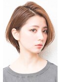 【西宮初♪ボブ専門店】ナチュラルマッシュ/  グラボブ/透け感