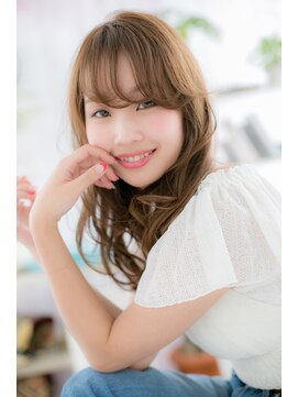 ミック 日暮里店(miq) 外国人風3Dカラー…透け感エギョモリエアリーロングb1