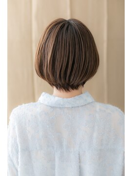 モッズヘア 越谷(mod's hair) フェザーバングx外国人風ハイライトミニボブY越谷10代20代30代