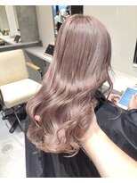 エヌプラス(N+)&nbsp;くびれヘアアプリコットオレンジ夏ハイライトカラー