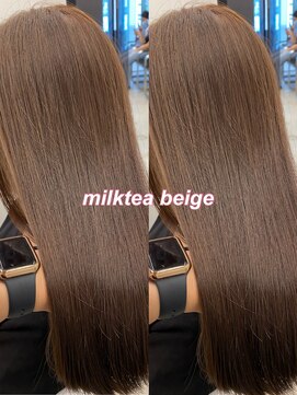 フォンズ(FONS) ミルクティーベージュ ベージュカラー ブリーチなし 学割あり