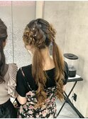 【編み込みフラワーツインテール】札幌美容室