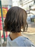 ボブ カーキベージュ アースカラー