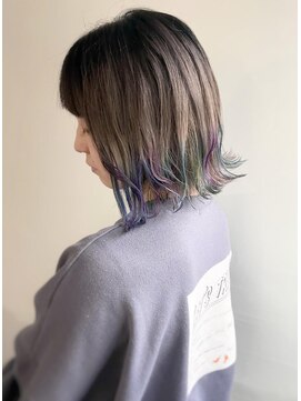 エル セルカ 高田馬場(el CERCA) 外国人バレイヤージュ×ユニコーンカラー【el CERCA高田馬場】