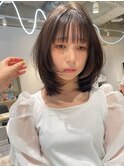 小顔 レイヤーロング　韓国　カット 学割 立川/e