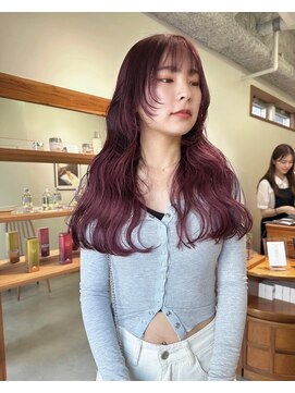 ニール シトロン 名古屋 伏見 丸の内(NEELU citron) 【Neelu_misa】パープル×顔周りカット