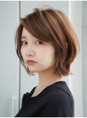 前髪なし外はねボブ20代30代40代【AIN.表参道】川原大地