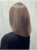 【tetote村山のサロンスタイル】ミルクティーベージュ/髪質改善