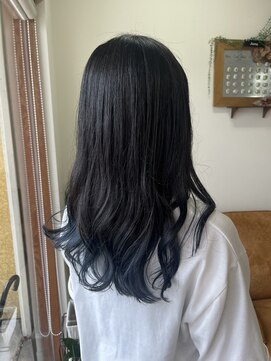 エルフゥ(Elle fou) グラデーションカラー　ブルー