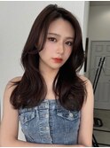 イメチェン/フェミニンロング/似合わせカット/ワイドバング_1