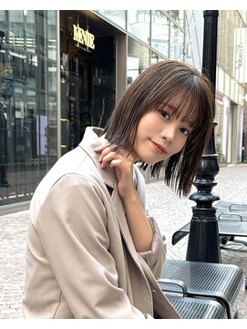 ハルキミナトジャパン 神戸(HARUKI MINATO japan) 切りっぱなしボブ 20代30代40代ヘア 小顔 神戸ボブ 三ノ宮