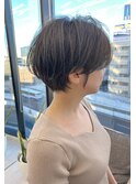 イメチェン/美髪/ワイドバング/ブルーブラック/ショート